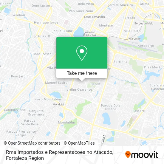 Rma Importados e Representacoes no Atacado map