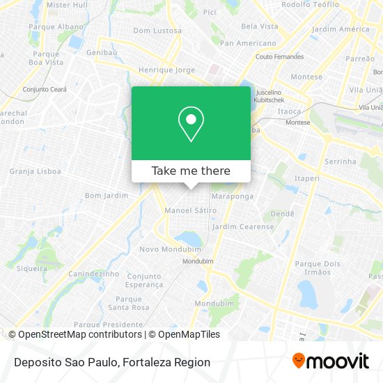 Deposito Sao Paulo map