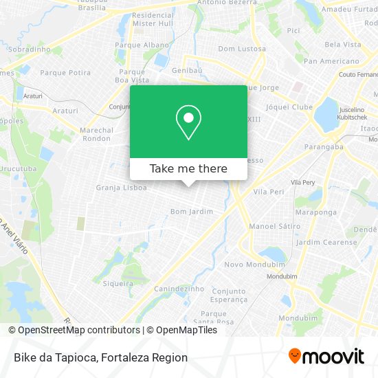 Bike da Tapioca map