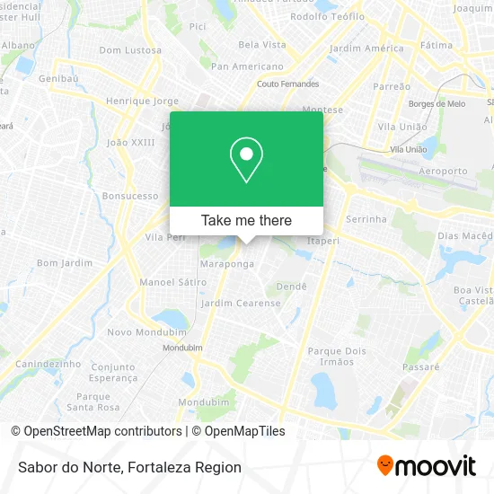 Sabor do Norte map