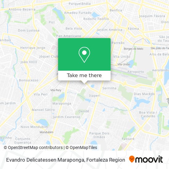 Evandro Delicatessen Maraponga map