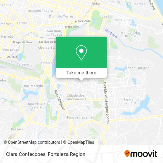 Clara Confeccoes map