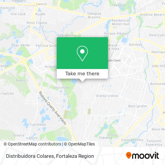 Distribuidora Colares map