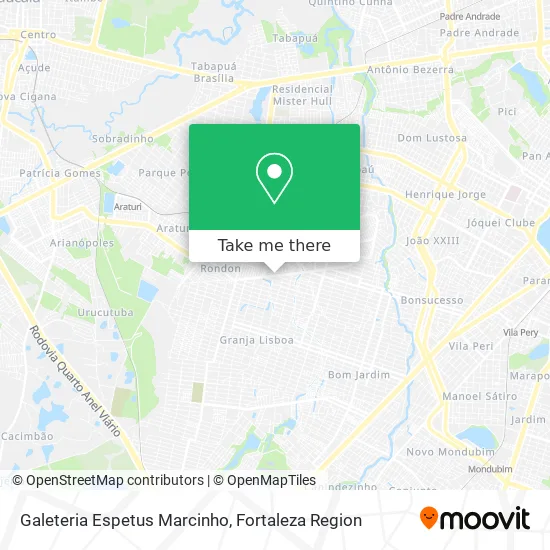 Galeteria Espetus Marcinho map
