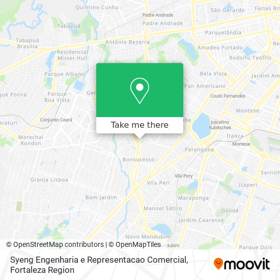 Syeng Engenharia e Representacao Comercial map