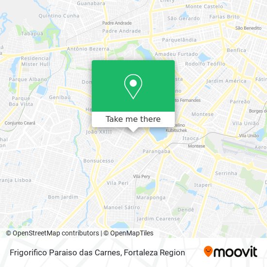 Frigorifico Paraiso das Carnes map