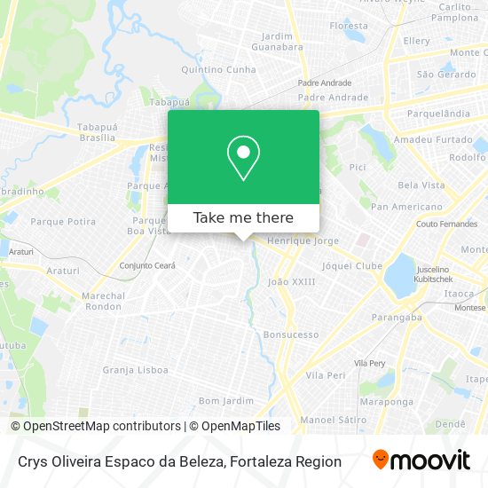 Crys Oliveira Espaco da Beleza map