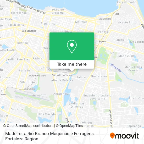 Madeireira Rio Branco Maquinas e Ferragens map