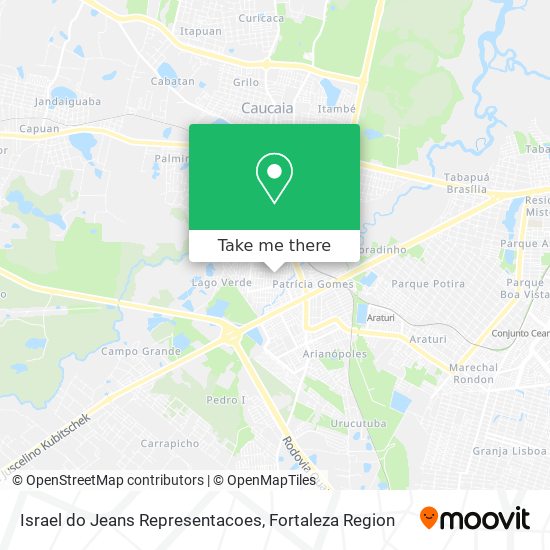 Israel do Jeans Representacoes map