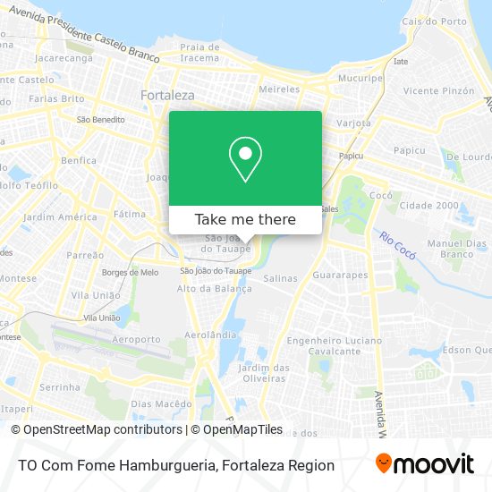 TO Com Fome Hamburgueria map