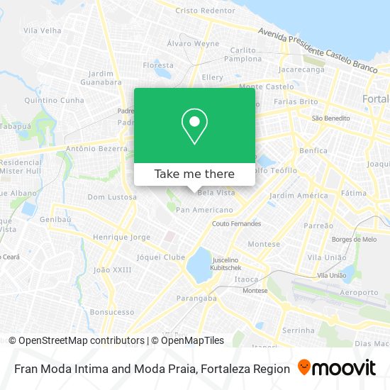 Fran Moda Intima and Moda Praia map