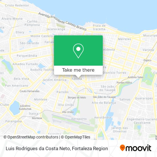Luis Rodrigues da Costa Neto map