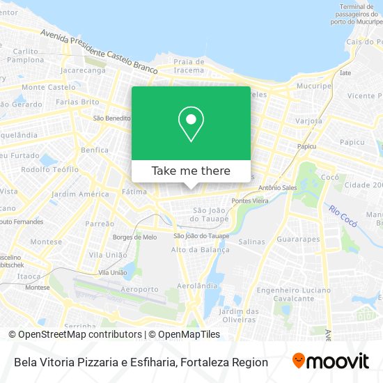 Bela Vitoria Pizzaria e Esfiharia map