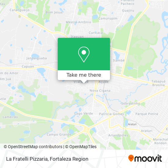 La Fratelli Pizzaria map