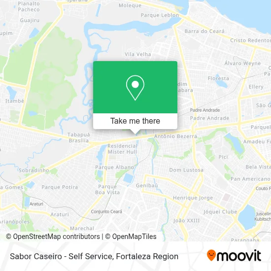 Sabor Caseiro - Self Service map