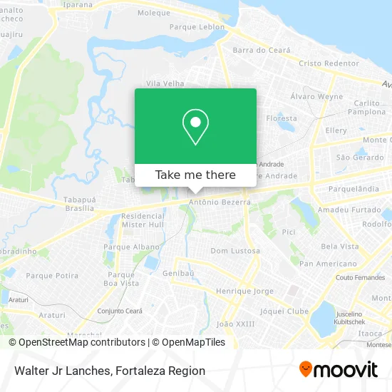 Walter Jr Lanches map