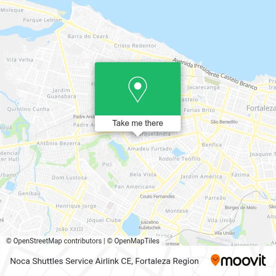Noca Shuttles Service Airlink CE map