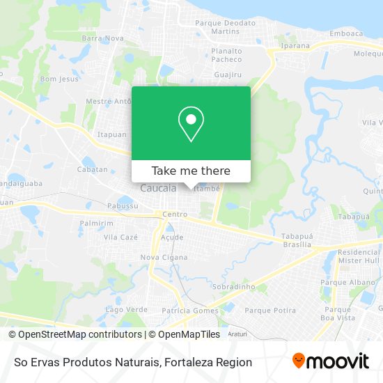 So Ervas Produtos Naturais map