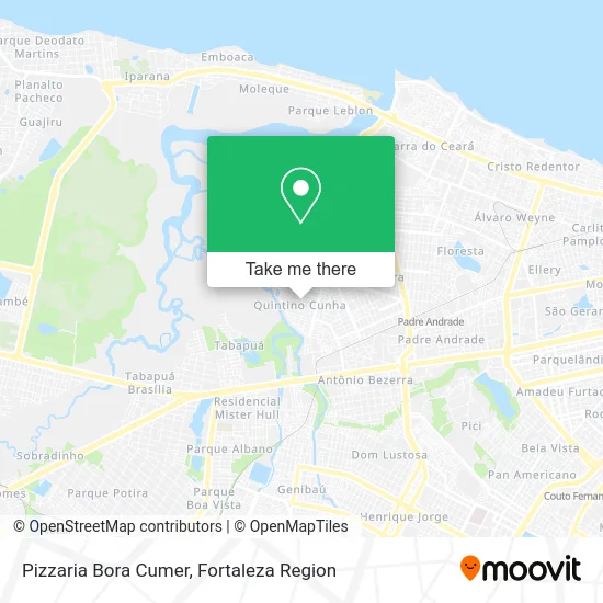 Pizzaria Bora Cumer map