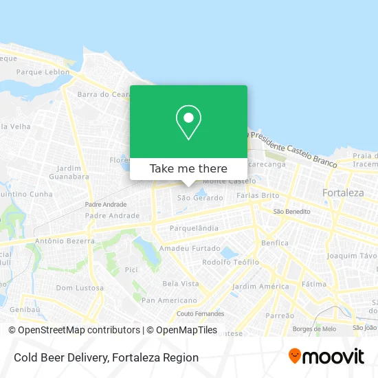 Cold Beer Delivery map