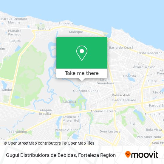 Gugui Distribuidora de Bebidas map