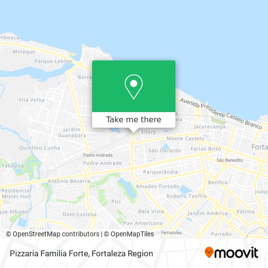 Mapa Pizzaria Familia Forte