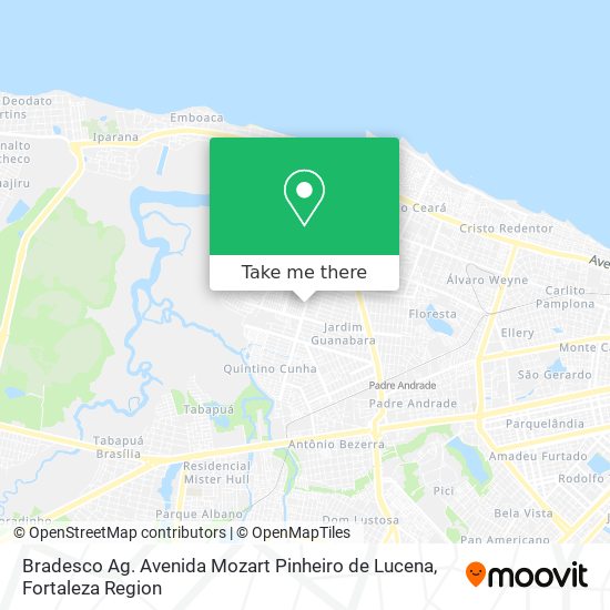 Bradesco Ag. Avenida Mozart Pinheiro de Lucena map