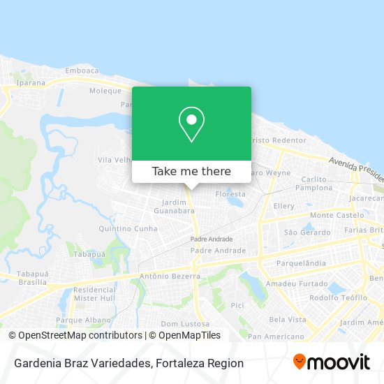 Gardenia Braz Variedades map