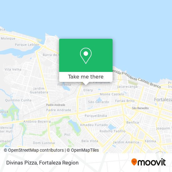 Divinas Pizza map