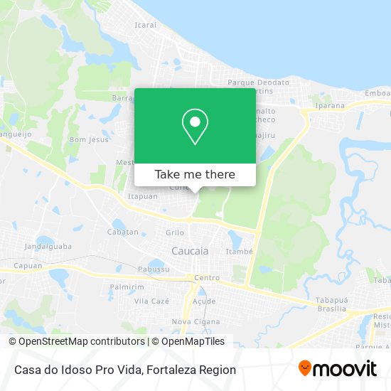 Casa do Idoso Pro Vida map