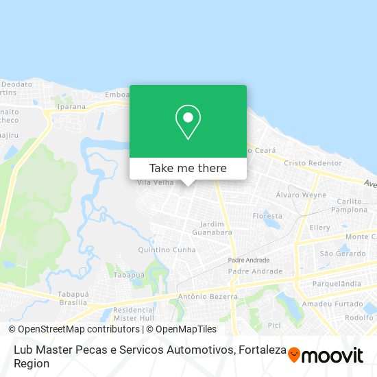 Mapa Lub Master Pecas e Servicos Automotivos