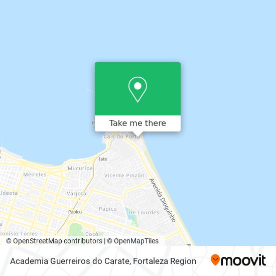 Academia Guerreiros do Carate map