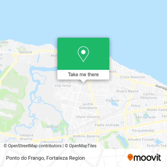 Ponto do Frango map