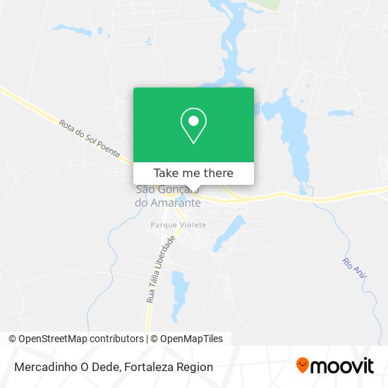 Mercadinho O Dede map