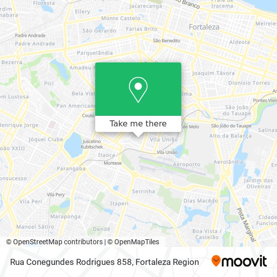 Mapa Rua Conegundes Rodrigues 858