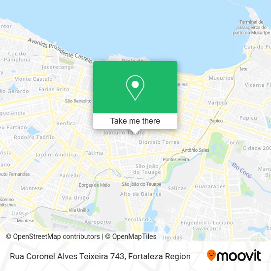 Rua Coronel Alves Teixeira 743 map