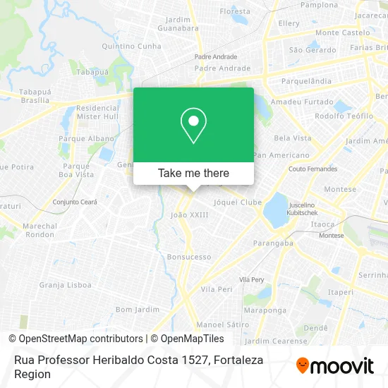 Rua Professor Heribaldo Costa 1527 map