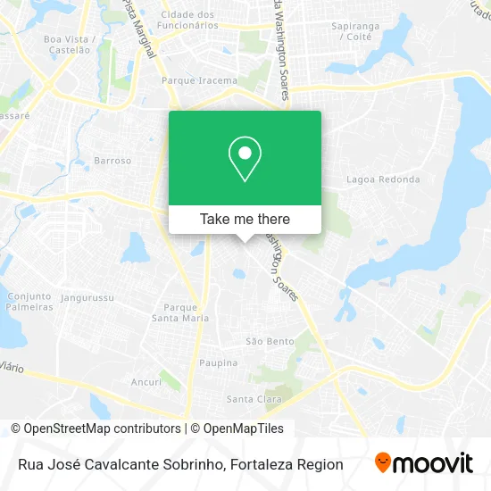 Rua José Cavalcante Sobrinho map
