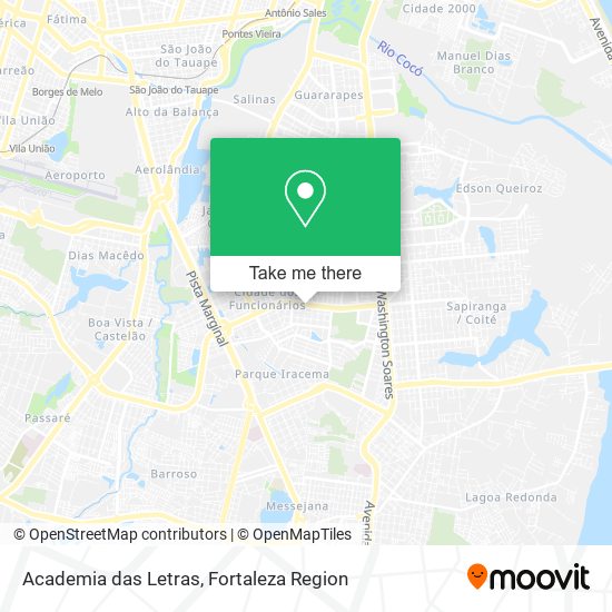 Mapa Academia das Letras