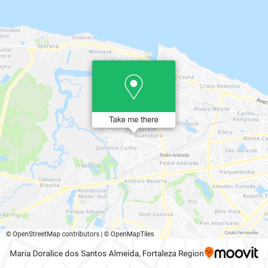 Maria Doralice dos Santos Almeida map