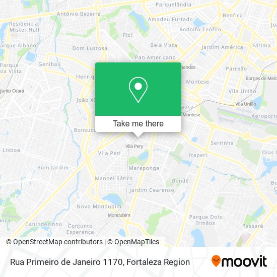Rua Primeiro de Janeiro 1170 map
