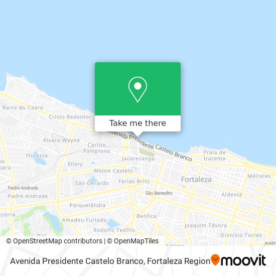 Mapa Avenida Presidente Castelo Branco