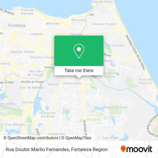Rua Doutor Márlio Fernandes map