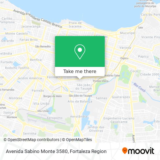 Avenida Sabino Monte 3580 map