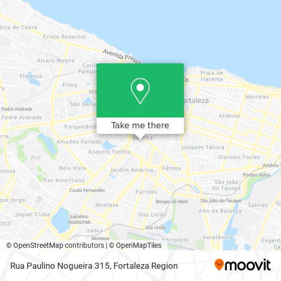 Mapa Rua Paulino Nogueira 315