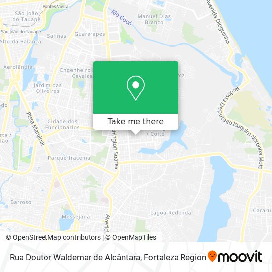 Mapa Rua Doutor Waldemar de Alcântara