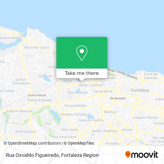 Mapa Rua Osvaldo Figueiredo