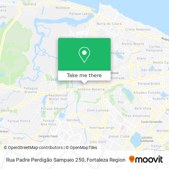 Rua Padre Perdigão Sampaio 250 map