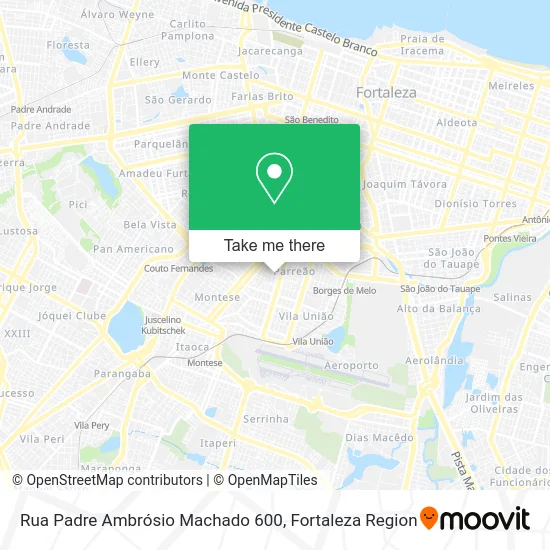 Rua Padre Ambrósio Machado 600 map