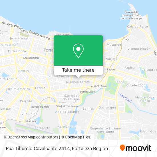 Mapa Rua Tibúrcio Cavalcante 2414